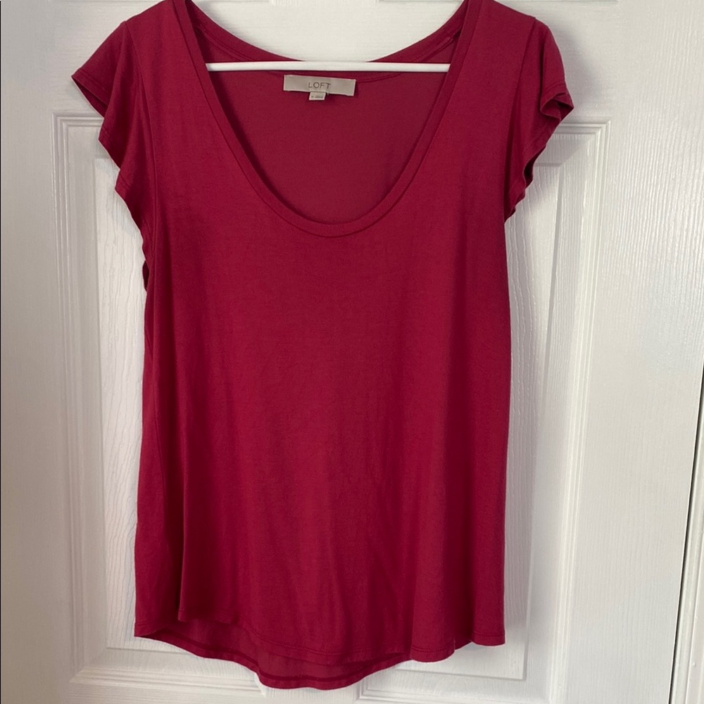 LOFT Women's Cranberry Top